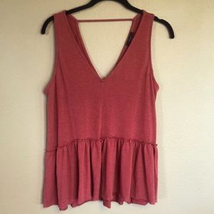 Knit v neck top Size S